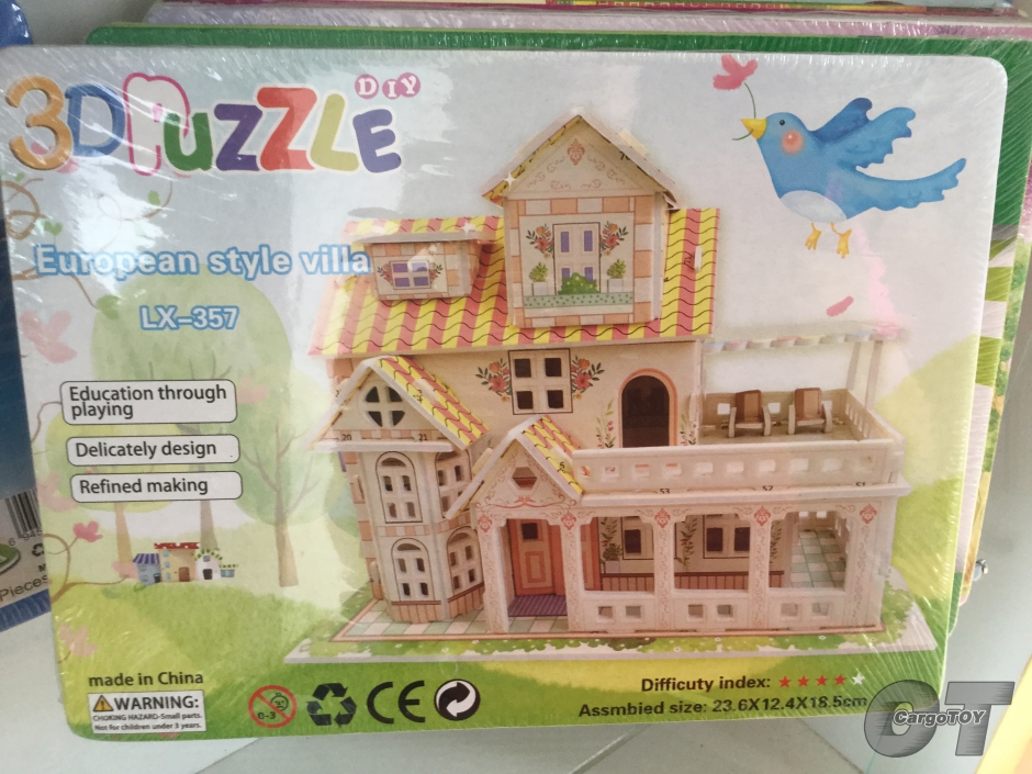 บ้านยุโรปวินเทจ 3D puzzle